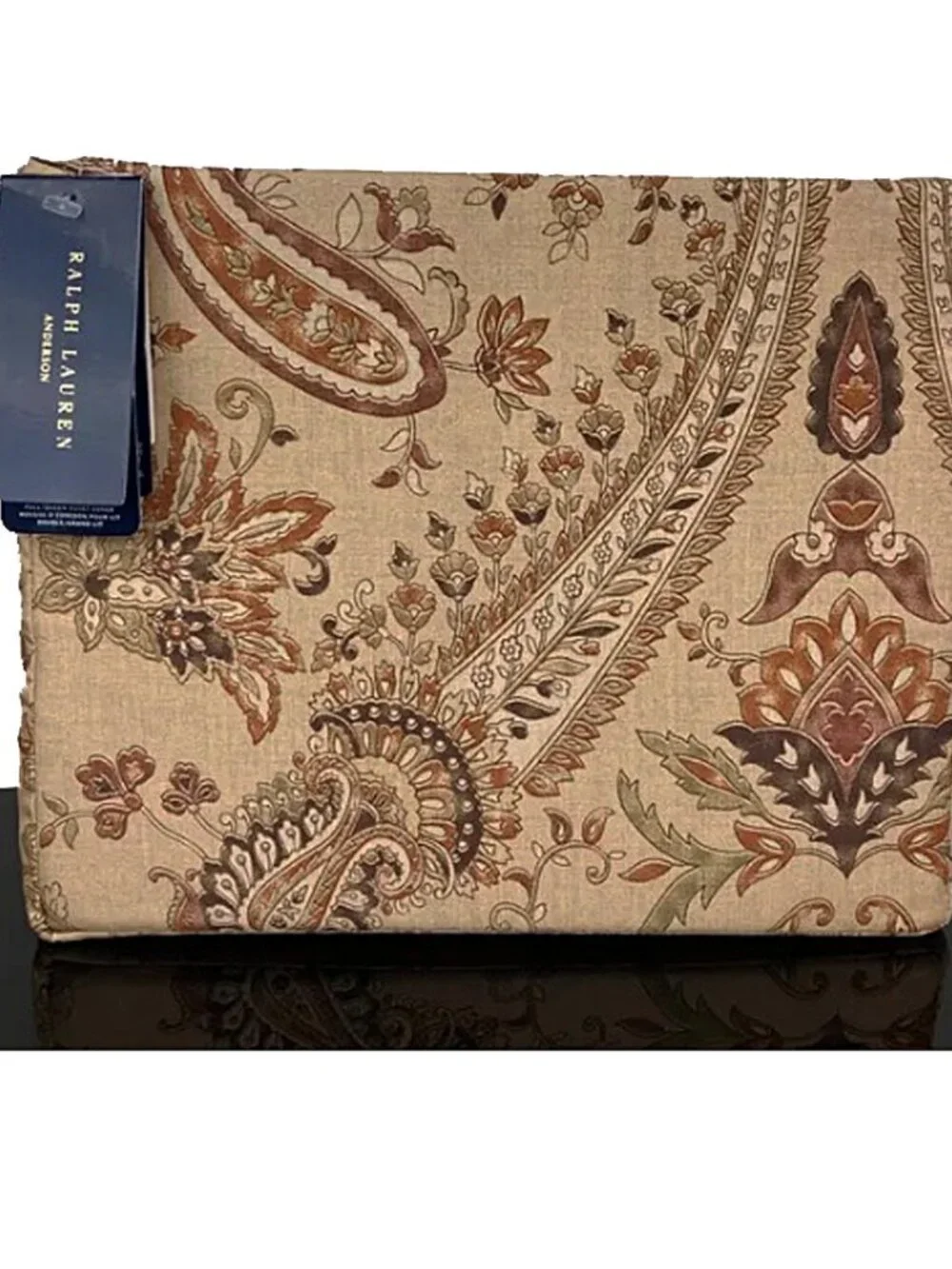 NEW $400 Ralph Lauren Andersen Duvet Cover! Queen Beautiful Paisley
